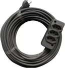 25m Heavy-Duty Extension Cord (10/20A) with 3 Outlets