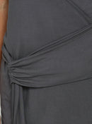 Apola Halter Plunge Mini Dress Slate
